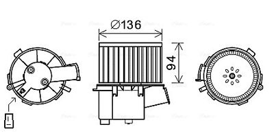 VENTILATOR HABITACLU AVA QUALITY COOLING PE8377