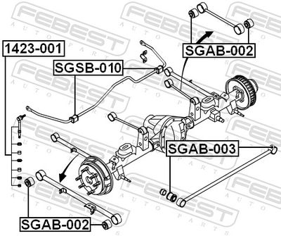 SUPORT TRAPEZ FEBEST SGSB010 1
