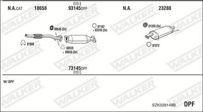 SISTEM DE ESAPAMENT WALKER SZK028149B