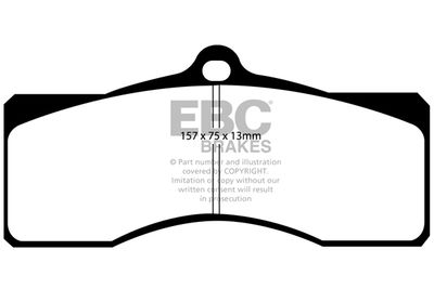 Комплект тормозных колодок, дисковый тормоз EBC Brakes DP41155R для CHEVROLET CAMARO