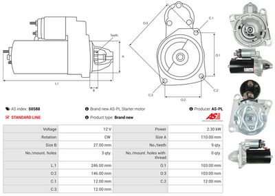 STARTER AS-PL S0588 4