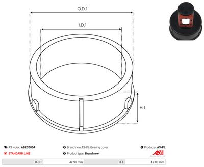 CAPAC PROTECTOR ALTERNATOR AS-PL ABEC0004 1