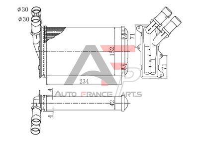 AUTO FRANCE PARTS Heat Exchanger, interior heating
