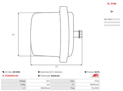 Alternator AS-PL A01345S