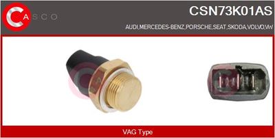 Teplotní spínač, větrák chladiče CASCO CSN73K01AS