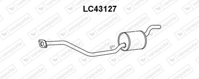 Средний глушитель выхлопных газов VENEPORTE LC43127 для AUTOBIANCHI Y10
