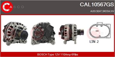 GENERATOR / ALTERNATOR CASCO CAL10567GS