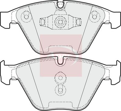 APEC Brake Pad Set, disc brake PAD1635