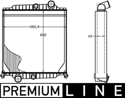 Radiateur - CR1224000P - MAHLE