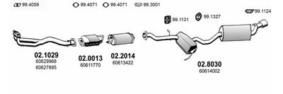 Układ wydechowy ASSO ART0127