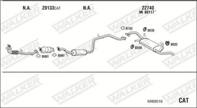 ABGASANLAGE WALKER MI89016