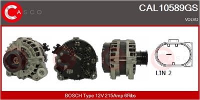 GENERATOR / ALTERNATOR CASCO CAL10589GS