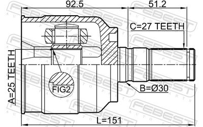 Joint Kit, drive shaft 1211-YFLH