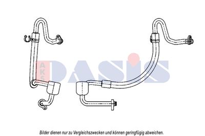 Трубопровод низкого давления, кондиционер AKS DASIS 885815N для FORD S-MAX
