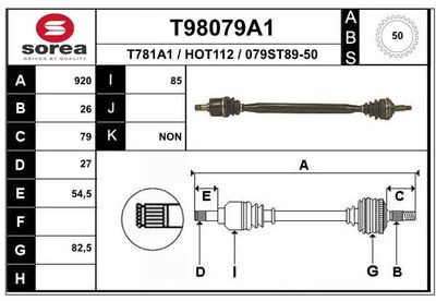 ANTRIEBSWELLE EAI T98079A1