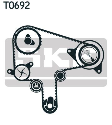 SET POMPA APA + CUREA DINTATA SKF VKMC949201 1