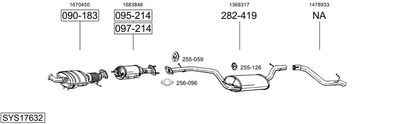 SISTEM DE ESAPAMENT BOSAL SYS17632
