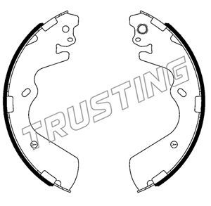 Комплект тормозных колодок TRUSTING 046.234 для HYUNDAI H100