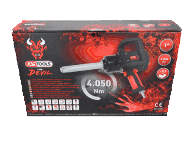 Ks Tools - Vysokovýkonný pneumatický rázový uťahovák, 4050Nm 1"