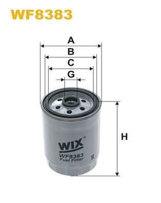 Fuel Filter WIX FILTERS WF8383