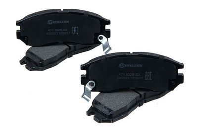 комплект спирачно феродо, дискови спирачки STELLOX 1601 000B-SX