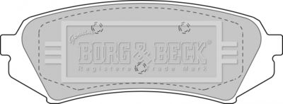 Комплект тормозных колодок, дисковый тормоз BORG & BECK BBP1685 для LEXUS LX