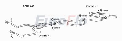 Układ wydechowy EUROFLO MZE24243001A00