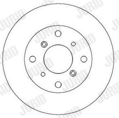 Тормозной диск JURID 561713J для HONDA PRELUDE