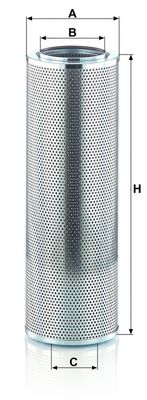 Hydraulisch filter (patroon) past: FENDT 9460R ATLAS XAHS 237 CD, XAMS 287 CD, XAMS 407 CD CATERPILLAR 213B, 214B, 214BFT, 224B, 311, 311B, 311C, 311CU, 311D, 312, 312B, 312BL, 312C, 312CL, 312D