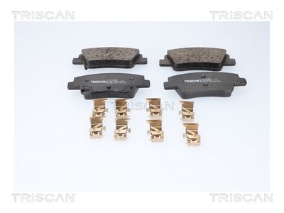 комплект спирачно феродо, дискови спирачки TRISCAN 8110 43080