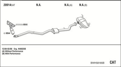 SISTEM DE ESAPAMENT WALKER BWH58185B