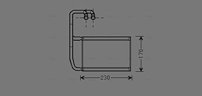 SCHIMBATOR CALDURA INCALZIRE HABITACLU AVA QUALITY COOLING KA6278