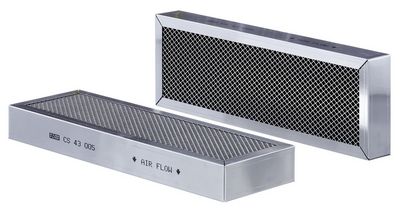 Cabinefilter (428x138x48mm) past: LIEBHERR A904, A914B, A924