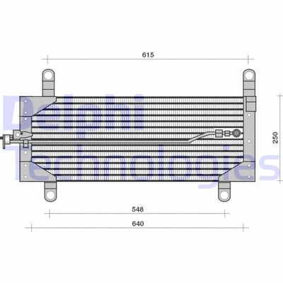 Конденсатор, кондиционер DELPHI TSP0225121 для FIAT BARCHETTA