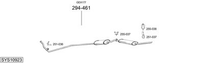 Układ wydechowy BOSAL SYS10923