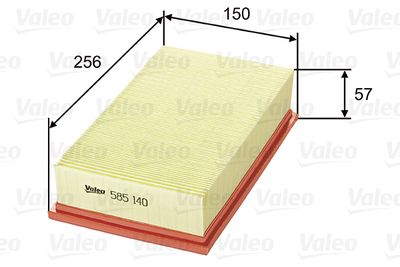 VALEO 585140 Воздушный фильтр  для BMW 8 (Бмв 8)