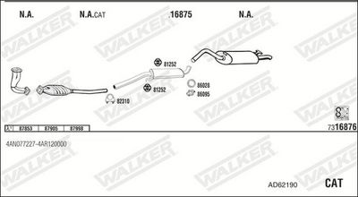 SISTEM DE ESAPAMENT WALKER AD62190