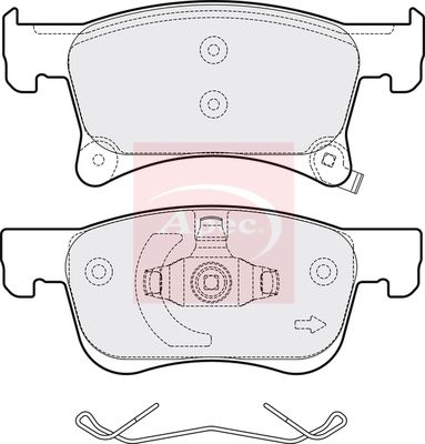 APEC Brake Pad Set, disc brake PAD2056