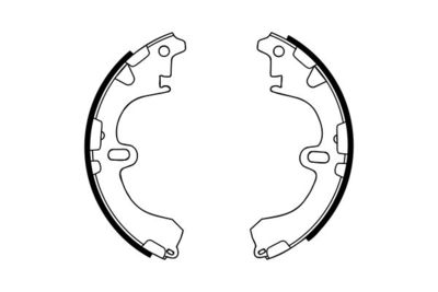 Комплект тормозных колодок BOSCH 0 986 487 786 для TOYOTA COROLLA
