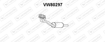 Предглушитель выхлопных газов VENEPORTE VW80297 для VW PASSAT