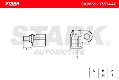 датчик, обороти на колелото STARK SKWSS-0351446