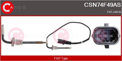 SENZOR TEMPERATURA GAZE EVACUARE