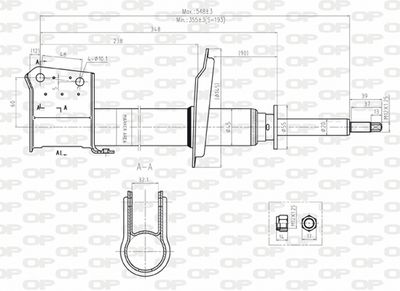 Амортизатор OPEN PARTS SAB8045.31 для FIAT UNO