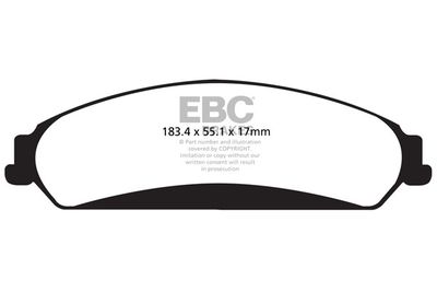 Комплект тормозных колодок, дисковый тормоз EBC Brakes DP22139 для DODGE CHALLENGER