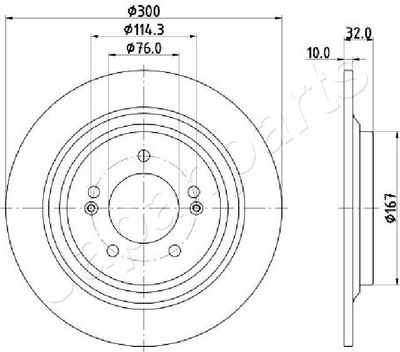 DISC FRANA JAPANPARTS DPH26C 1