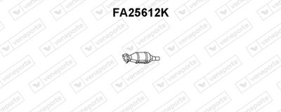 Катализатор VENEPORTE FA25612K для FIAT STRADA
