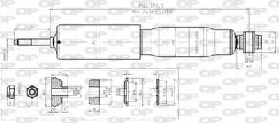 Амортизатор OPEN PARTS SAB8380.31 для OPEL FRONTERA