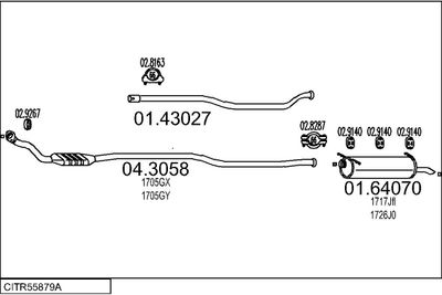 Układ wydechowy MTS CITR55879A009979