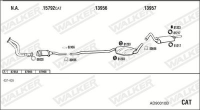 Изпускателна система WALKER AD90010B