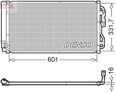 Конденсатор, кондиционер DENSO DCN05033 для BMW 4